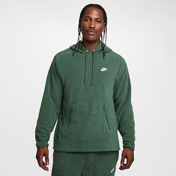 Mens Green Hoodies Pullovers. Nike